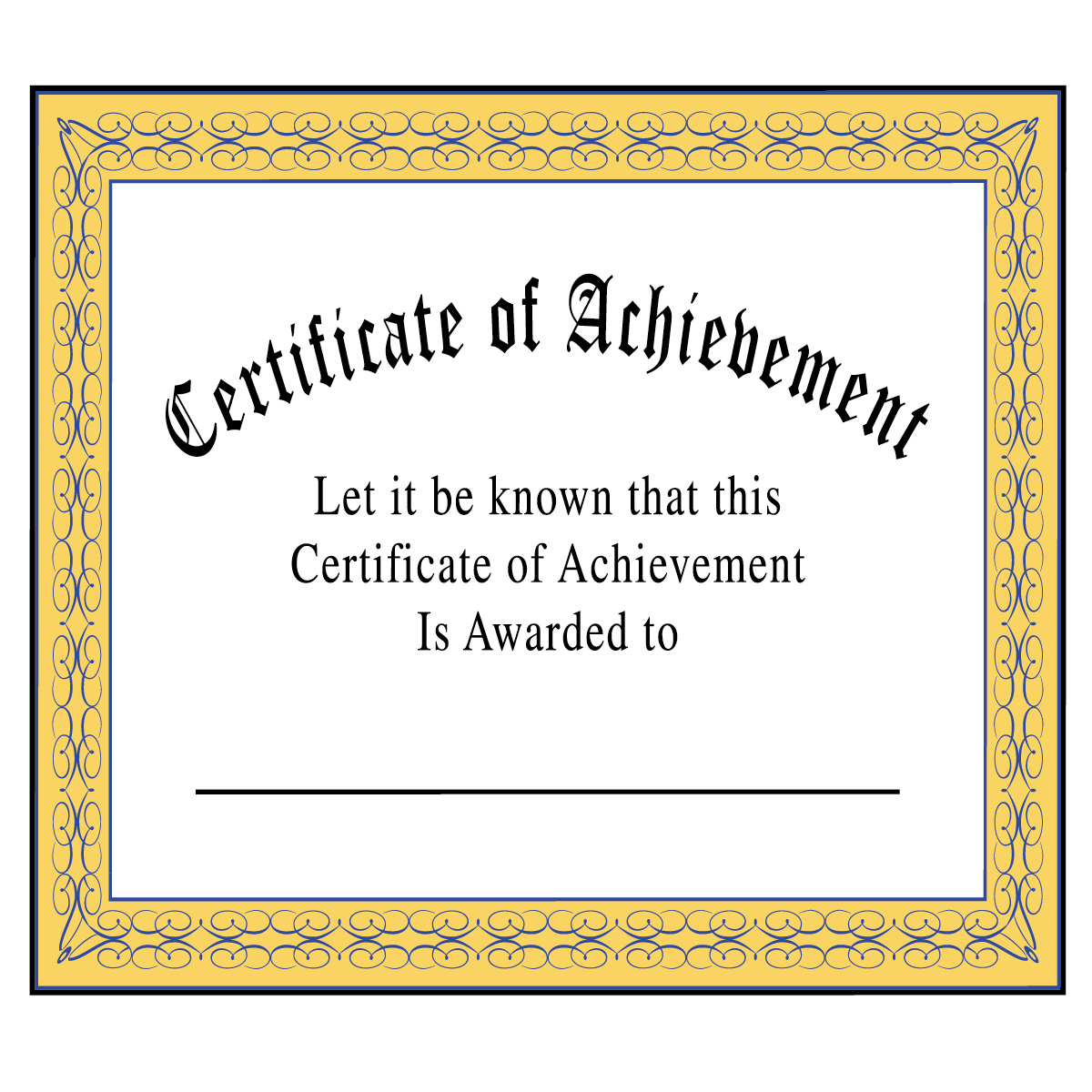 Certificate Of Achievement    School Tools Educational
