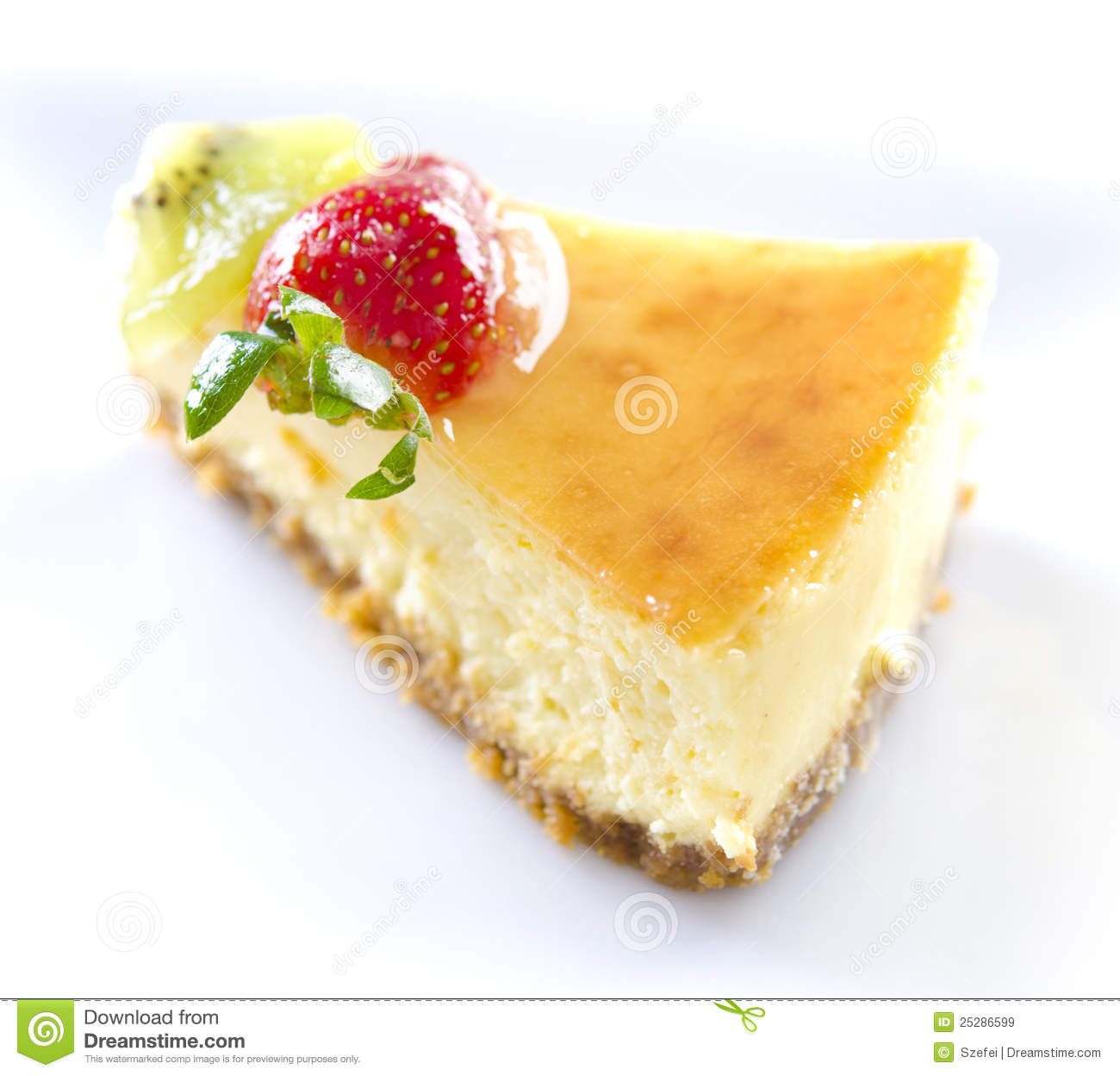Passion Fruit Cheese Cake Slice Royalty Free Stock Images   Image