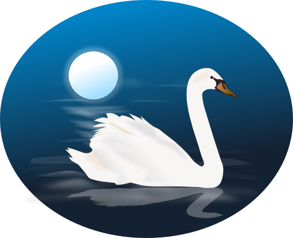 Swan 4 Clip Art At Clker Com   Vector Clip Art Online Royalty Free
