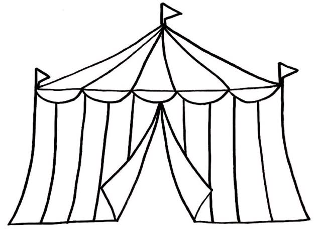 Circus Tent Clipart Black And White   Clipart Panda   Free Clipart