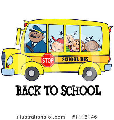 Royalty Free  Rf  School Bus Clipart Illustration By Hit Toon   Stock