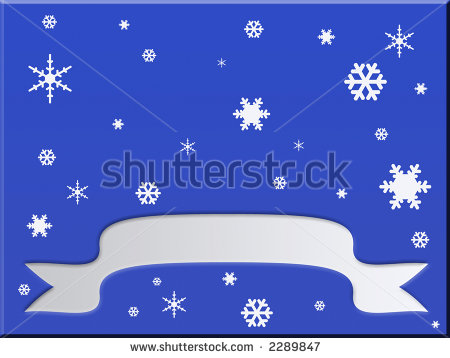 Clipart Background  Blue Gradient With White Snowflakes And White