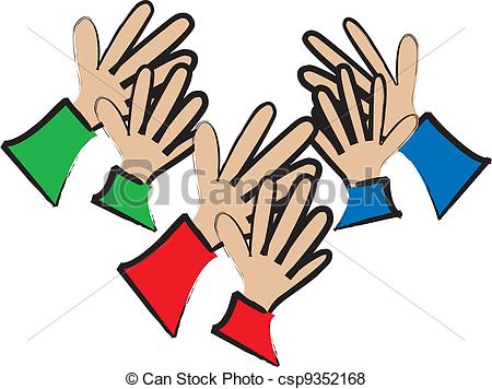 Vector   Applause From The Audience   Stock Illustration Royalty Free