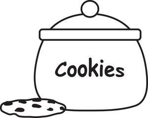 Cookie Jar Clipart Black And White   Clipart Panda   Free Clipart