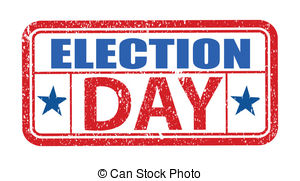 Election Day Grunge Stamp Stock Illustration