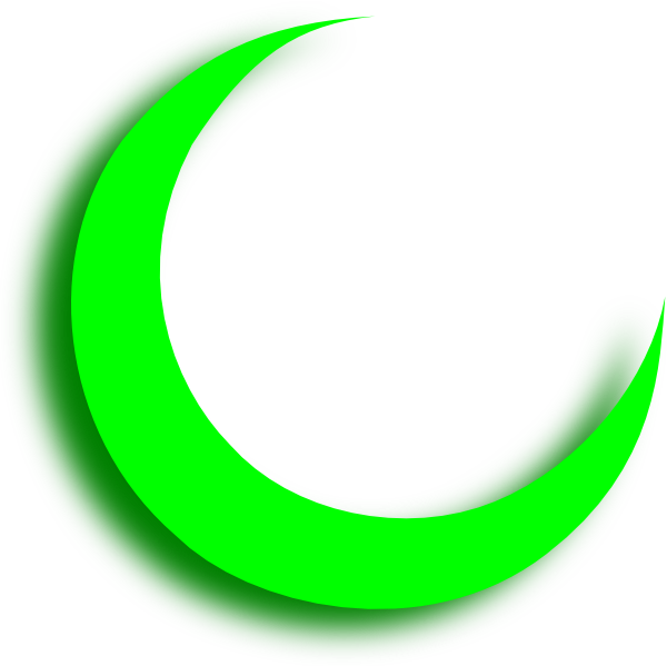 Green Crescent Clip Art At Clker Com   Vector Clip Art Online Royalty