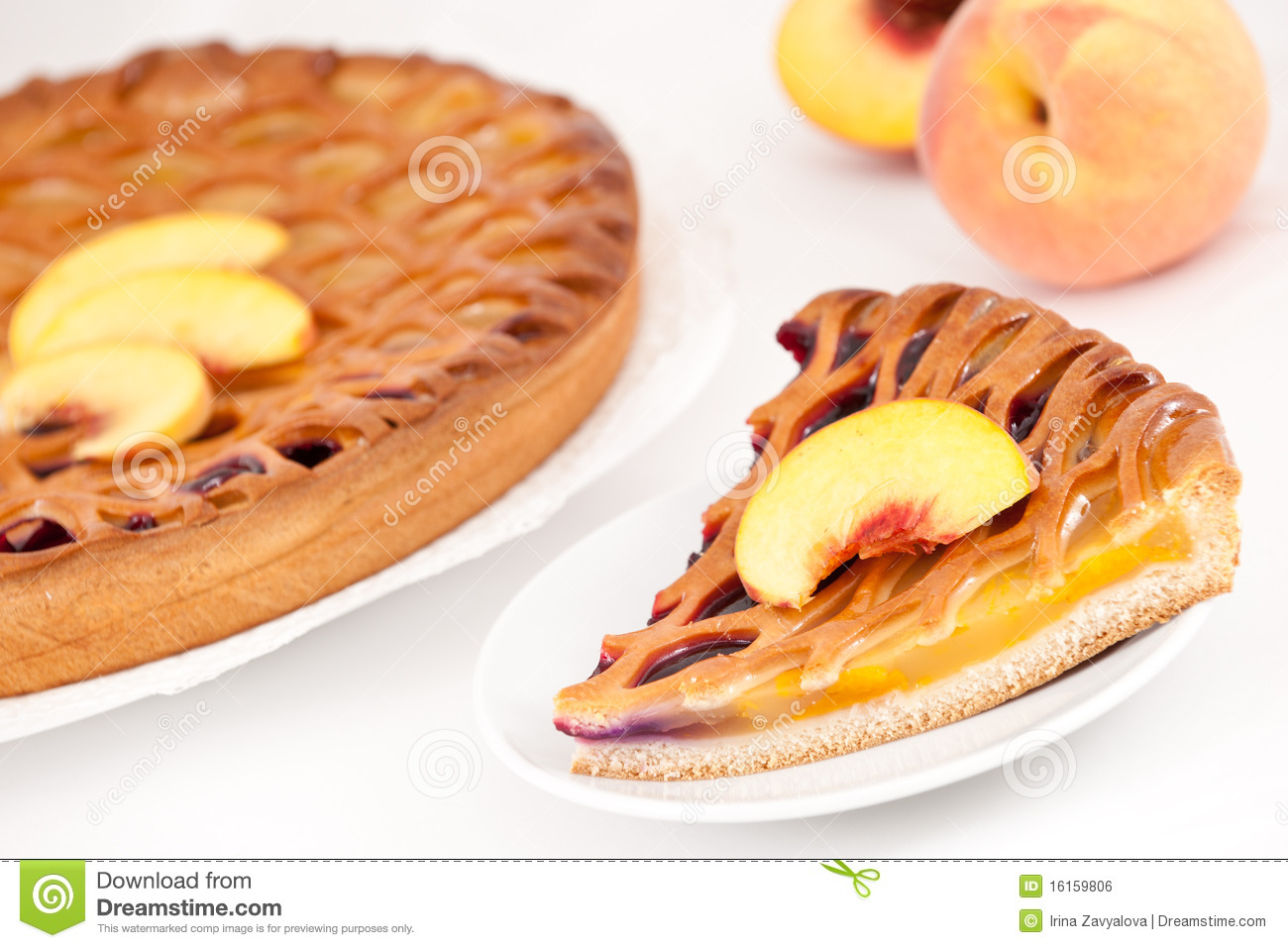 Peach Cherry Pie Royalty Free Stock Image   Image  16159806