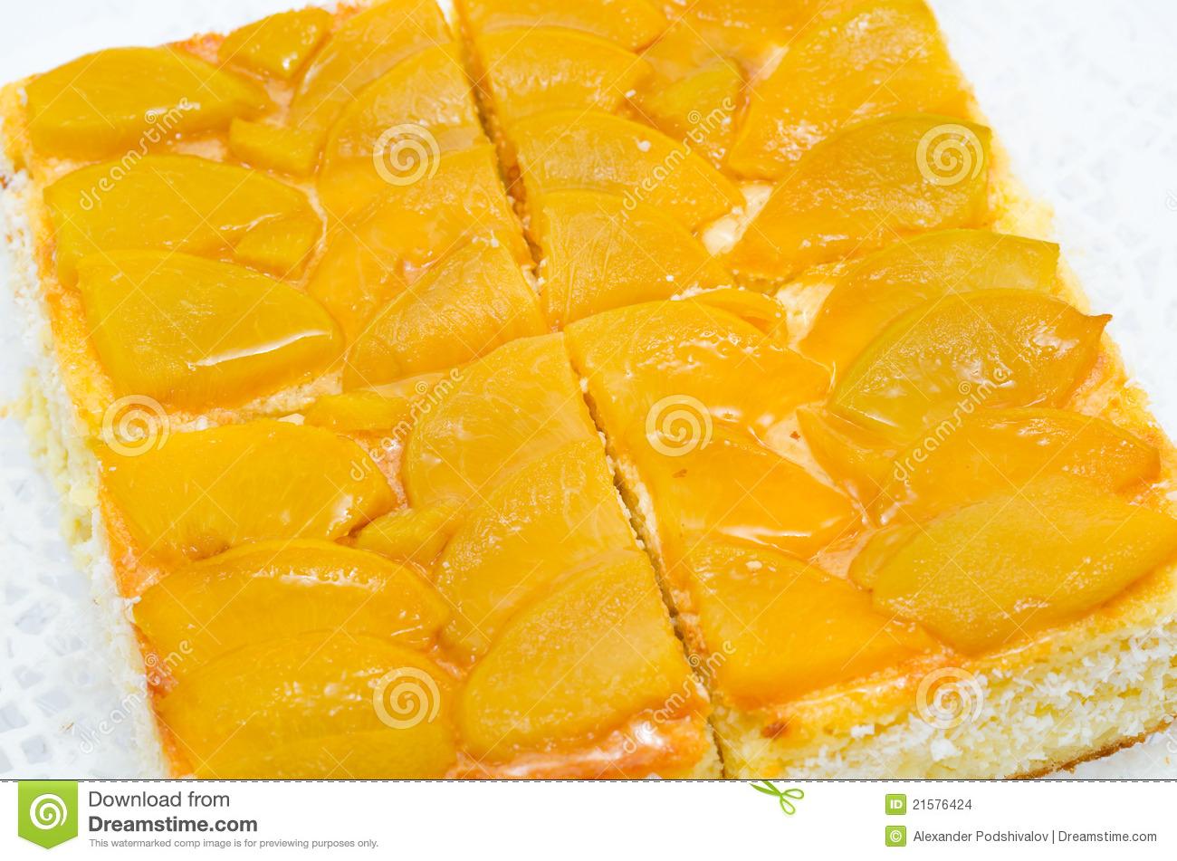 Peach Pie Stock Images   Image  21576424