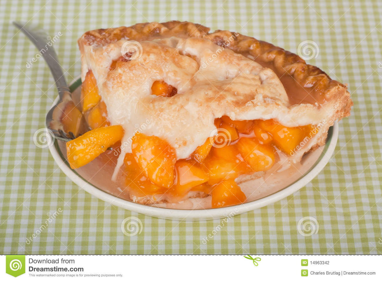 Peach Pie Stock Photography   Image  14963342