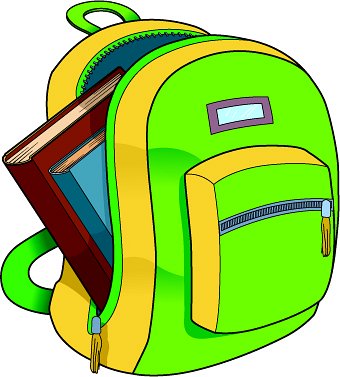School   Backpack Books   Classroom Clipart