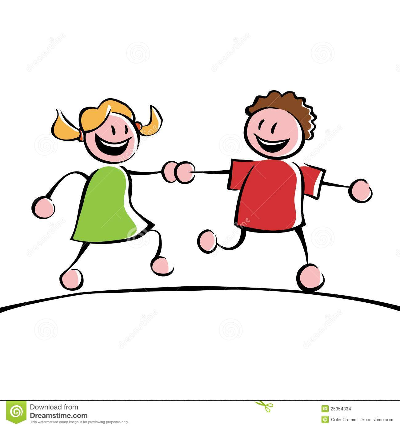 Two Friends Holding Hands Clipart Kids 25354334jpg Clipart