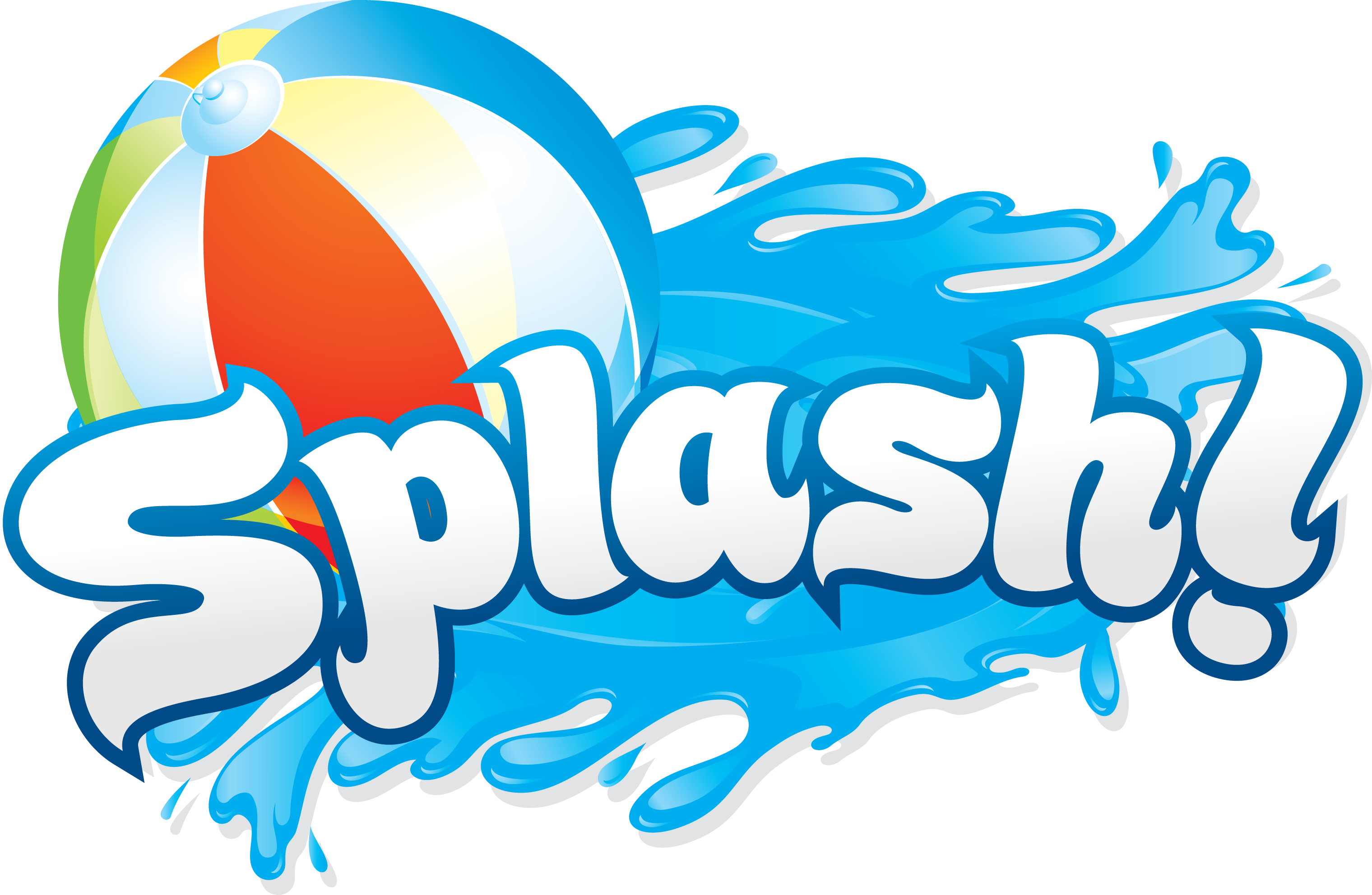 Water Slide Party Clipart