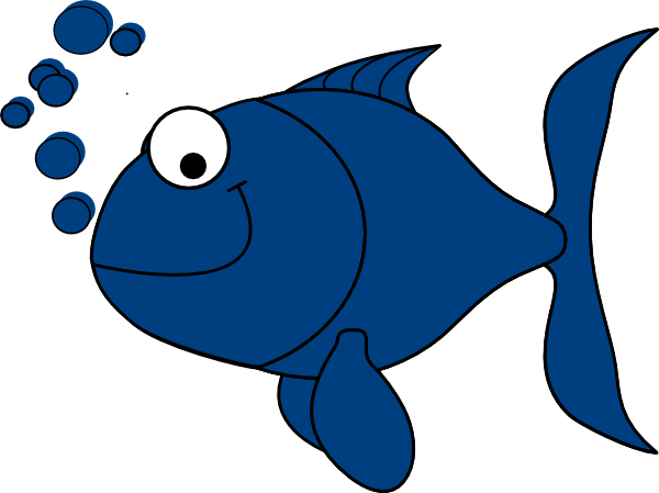 Blue Fish Clip Art At Clker Com   Vector Clip Art Online Royalty Free