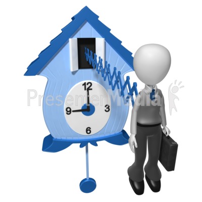 Businessman Cuckoo Clock   Business And Finance   Great Clipart For