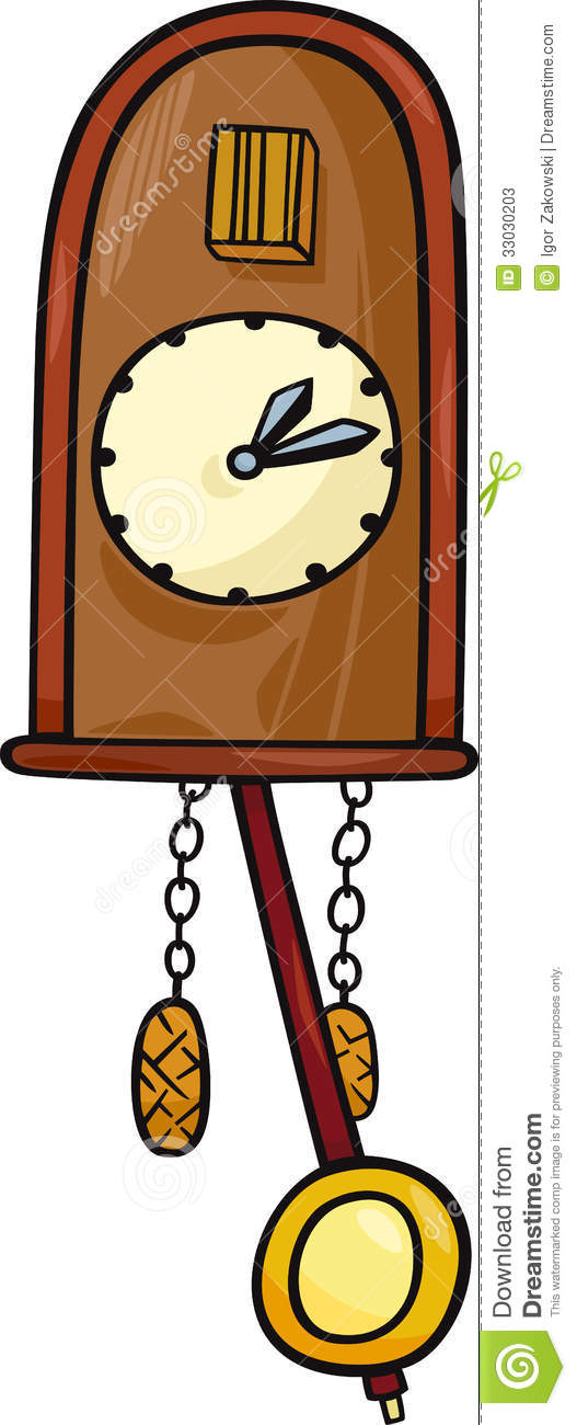 Cuckoo Clock Clip Art Cartoon Illustration Stock Photos   Image