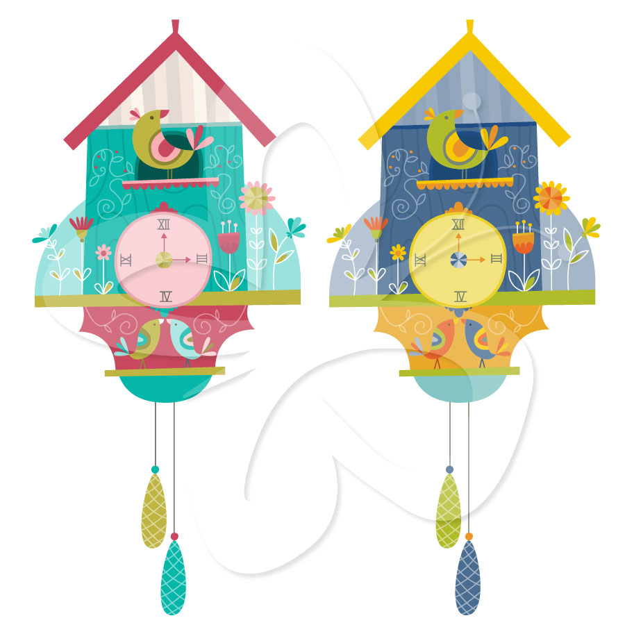 Home   All Clip Art   Cuckoo Clock Clipart Set