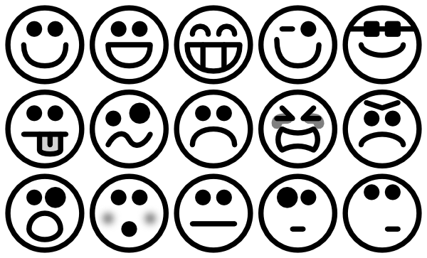 Outline Smiley Icons Clip Art At Clker Com   Vector Clip Art Online