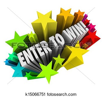 Stock Photography Of Enter To Win Stars Fireworks Contest Raffle Entry