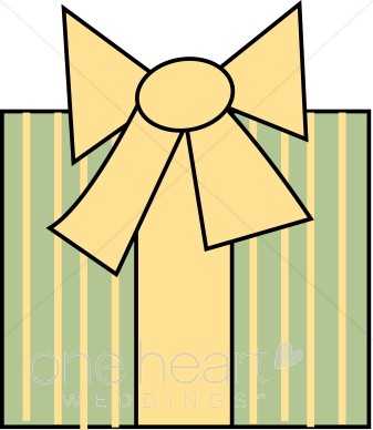 Yellow Gift Clipart   Wedding Gift Clipart