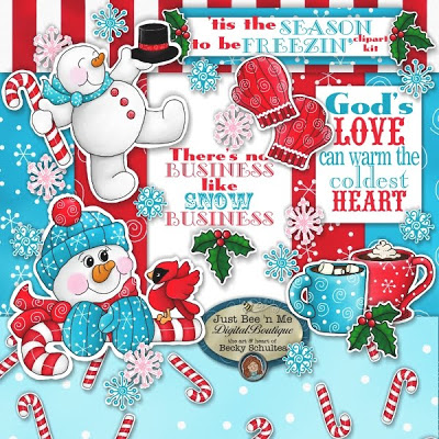 Just Bee  N Me  Clipart Kit   Calendars   More Christmas