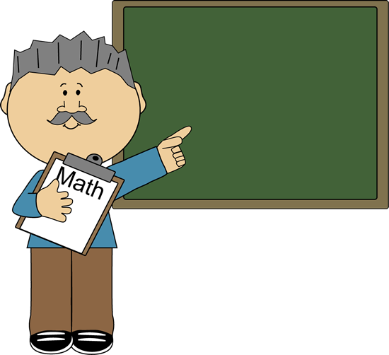 Man Math Teacher Clip Art Image   Man Math Teacher Holding A Math
