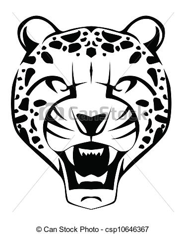 Vector   Cheetah Face   Stock Illustration Royalty Free Illustrations