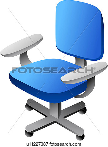 Clip Art Of Furniture Office Chair Seating Furniture Chair Seat