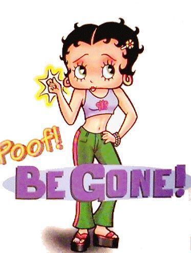 Art Bambini Cartoons Betty Boop Quadri Betty Boop   Poof  Be Gone