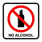 No Alcohol Sign Stock Illustrations   Gograph