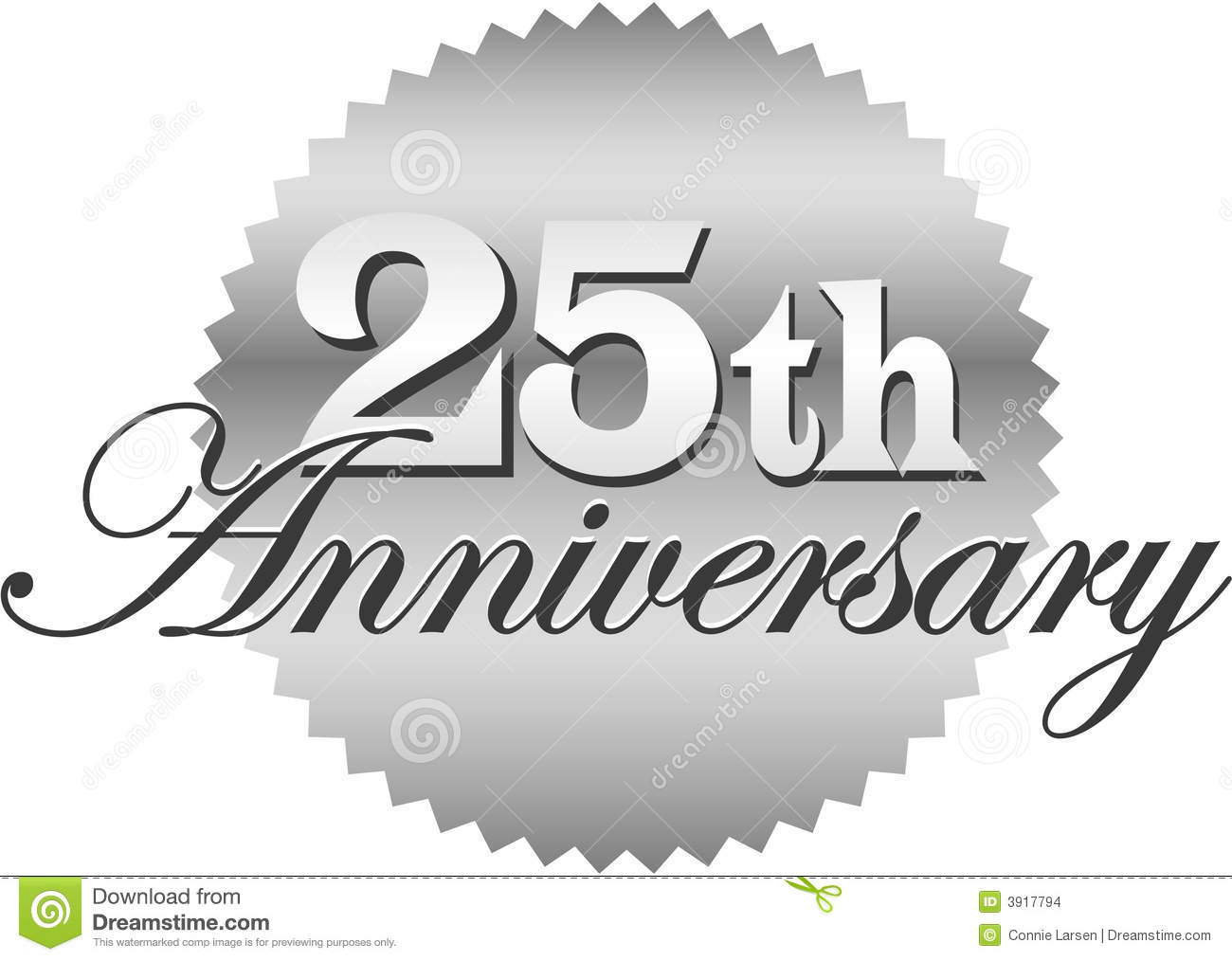 25th Anniversary Seal Eps Stock Images   Image  3917794