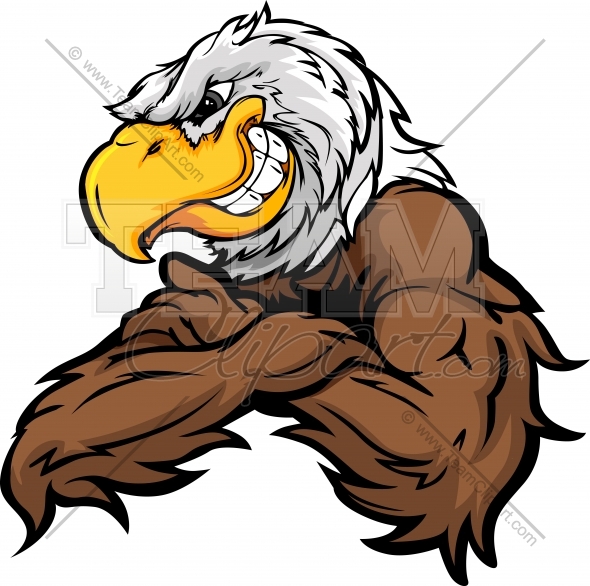 Eagle Cartoon Clipart In An Easy To Edit Vector Format Eagle Mascot    