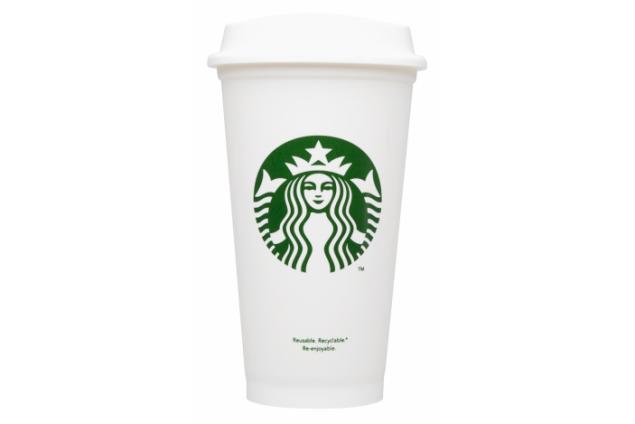 Photo Provided By Starbucks Corp  Shows A Reusable Cup  Starbucks