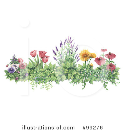 Royalty Free  Rf  Flowers Clipart Illustration By Gina Jane   Stock