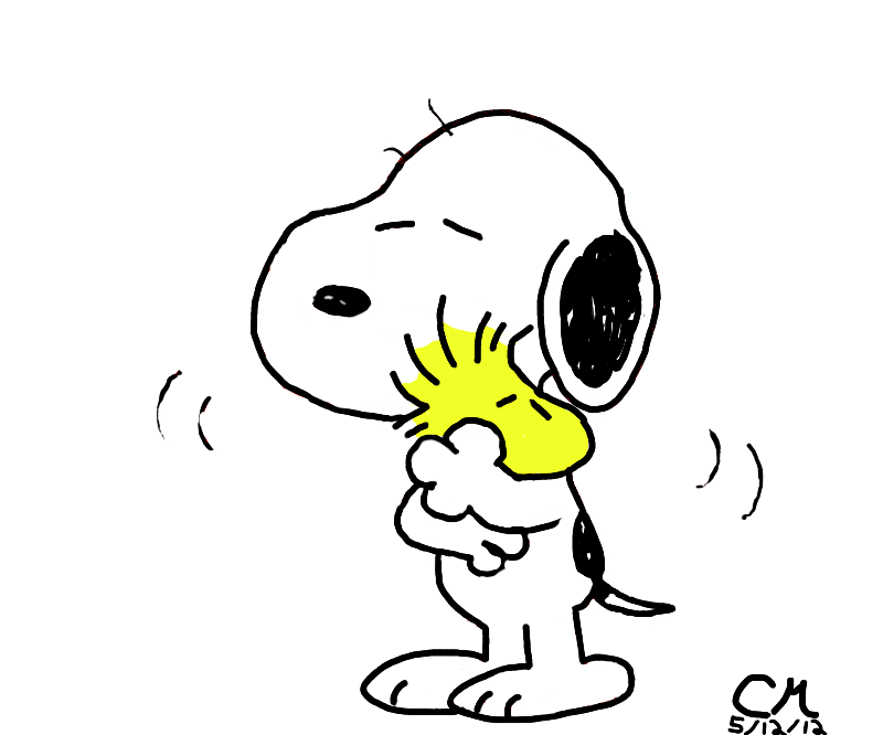 Snoopy And Woodstock Huggin It Out By Chuzzlewolf On Deviantart