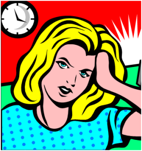 Stressed Out Woman Clip Art