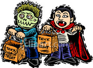 Trick Or Treaters Clip Art