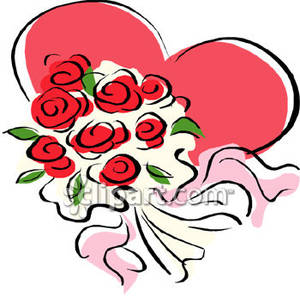 Heart With Rose Clipart Red Rose Clip Art Free   Clipart