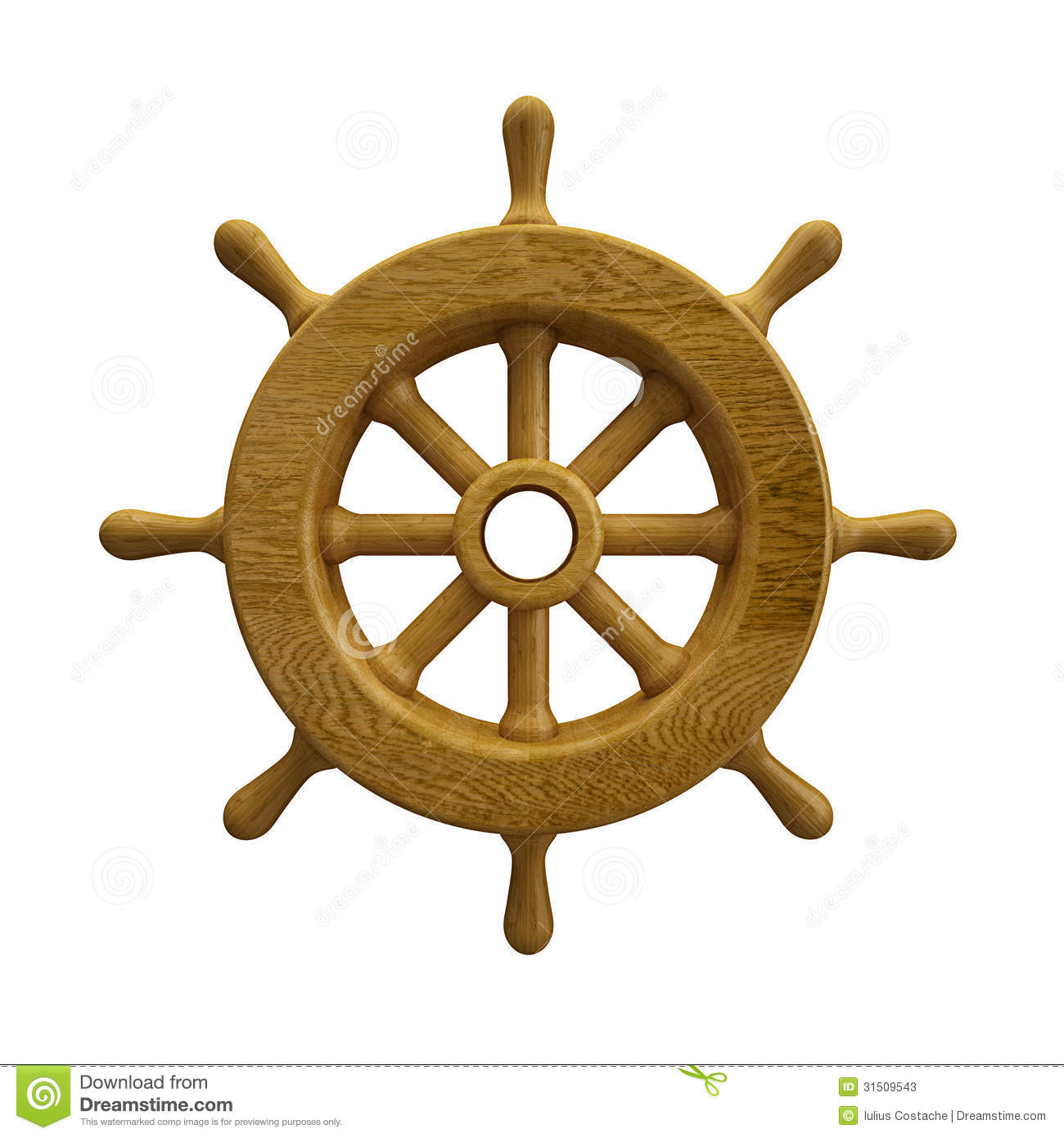 Navy Ship Wheel Clip Art Ship Wheel Isolated On White