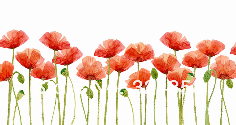 Painting Poppies Flower Clipart Artwork Home Wall Decor Wall Art