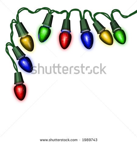 String Of Christmas Lights Clipart Stock Photo String Of Christmas