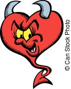 Valentine Devil Vector Clipart And Illustrations