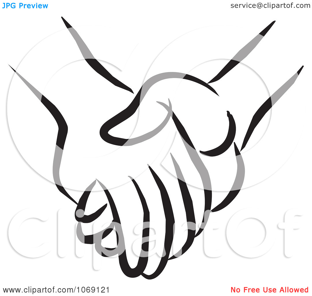 Holding Clipart Clipart Pair Of Holding Hands Royalty Free Vector