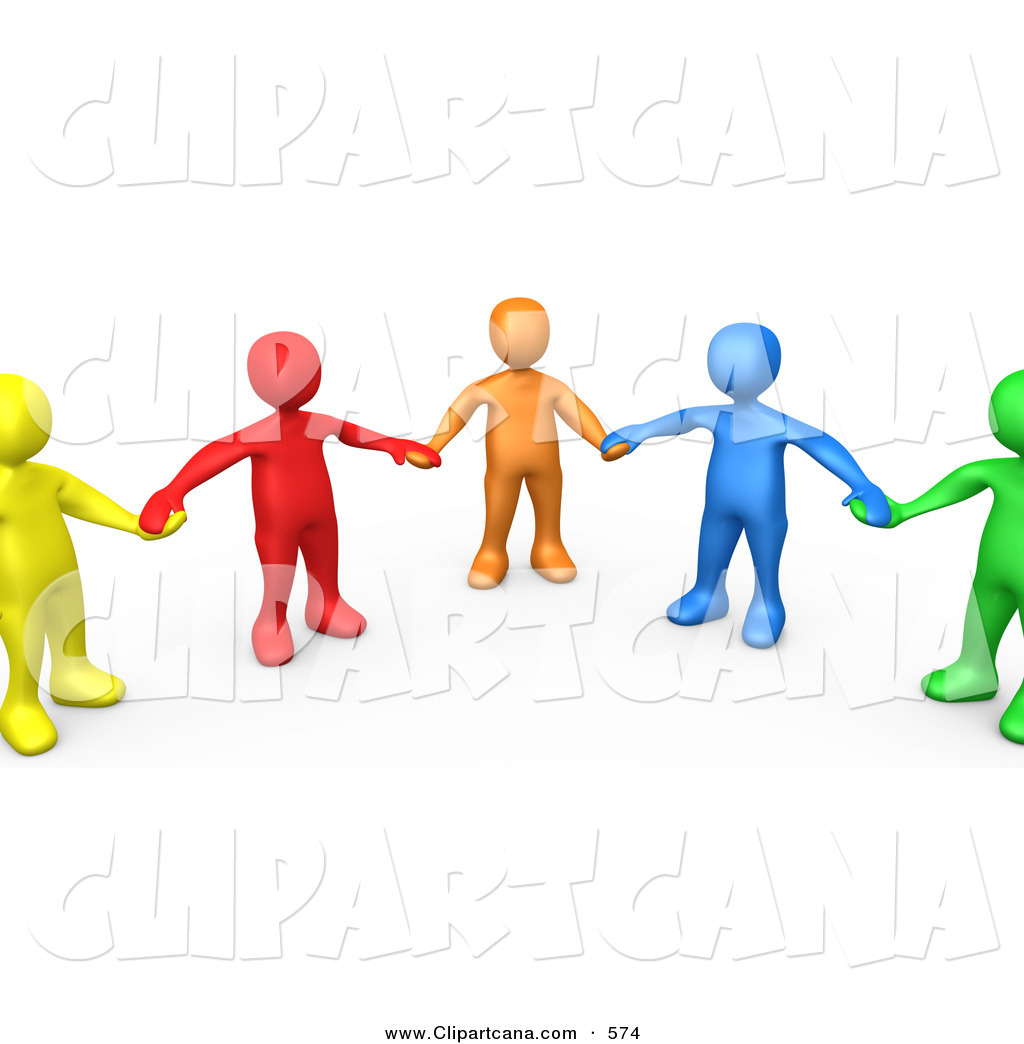 Holding Hands And Standing In A Circle Clip Art 3pod