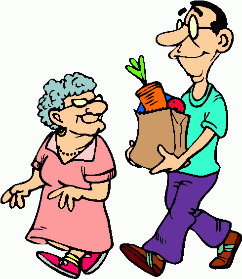 Man Carrying Groceries 2 Clipart   Man Carrying Groceries 2 Clip Art