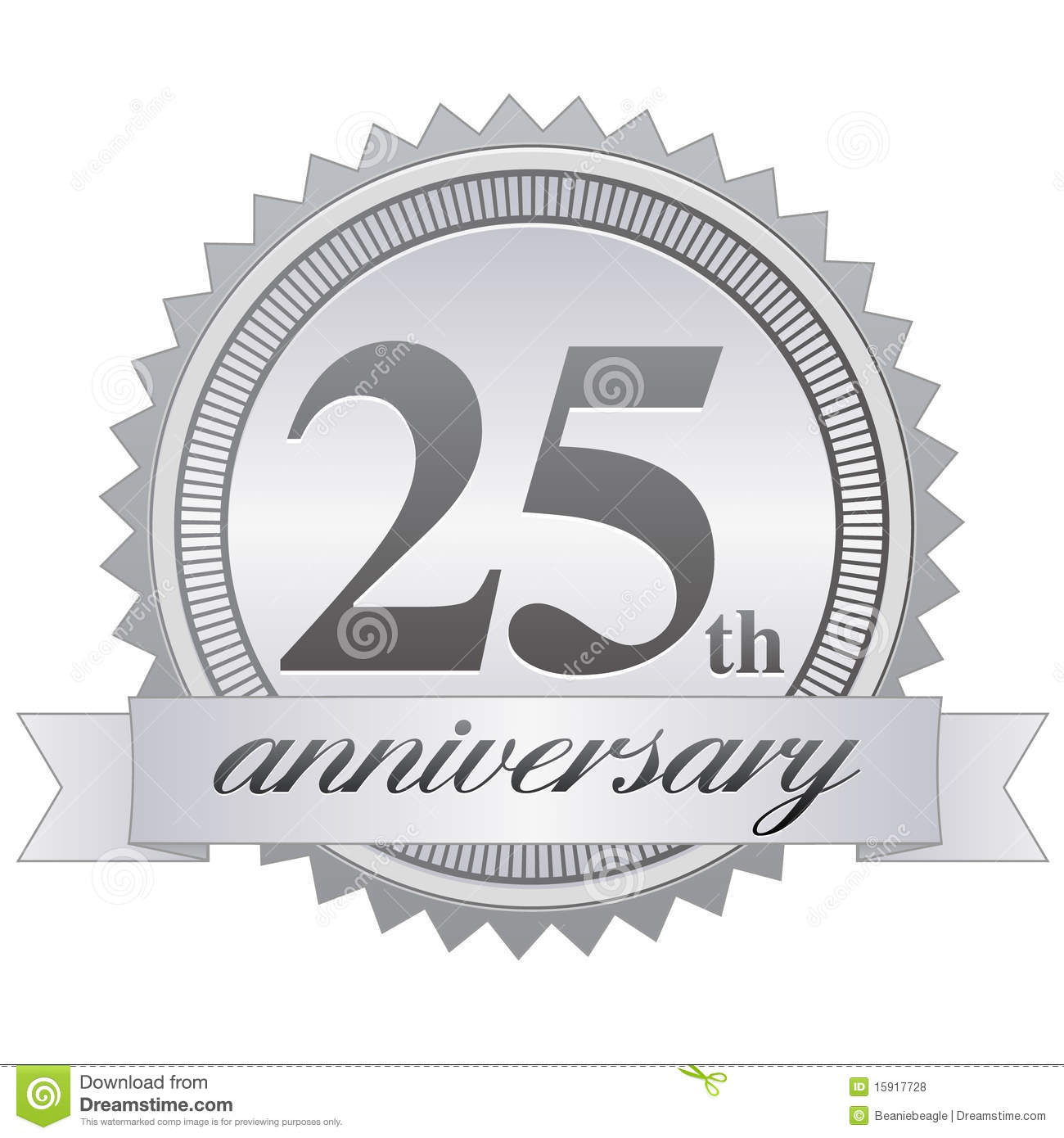 Of A 25th Anniversary Seal Celebrating 25 Five Years Of Your Business