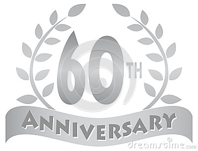 Sixtieth Anniversary Banner Eps Royalty Free Stock Images   Image