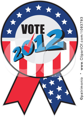 Description From Clipart Vote 2012 Presidential Election Usa Flag