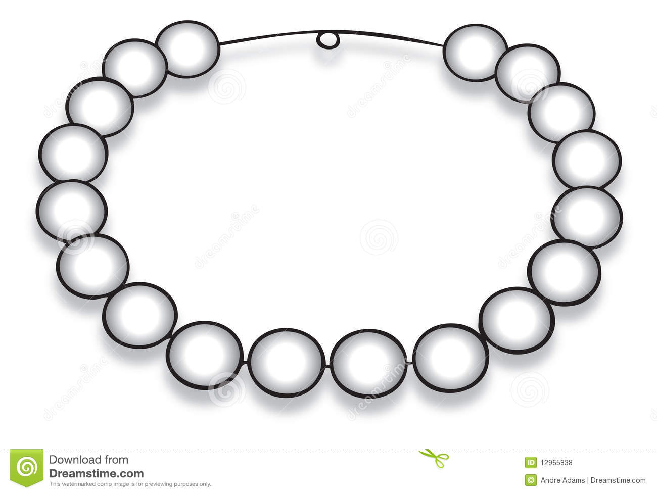 Pearl Necklace Royalty Free Stock Photos   Image  12965838