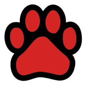 Pin Red Panthers Logo Paw Print On Pinterest