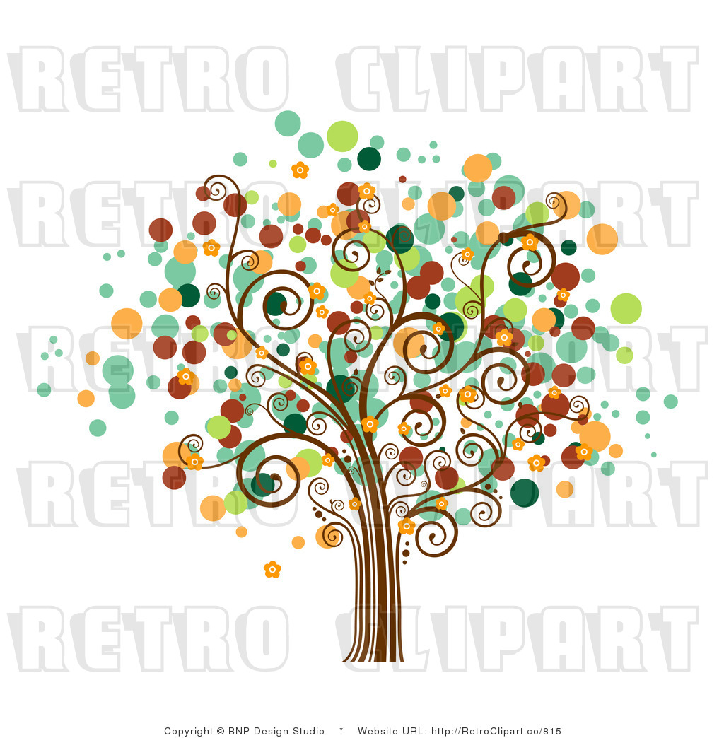 Tree 1 Retro Royalty Free Clipart By Bnp Design Studio    815